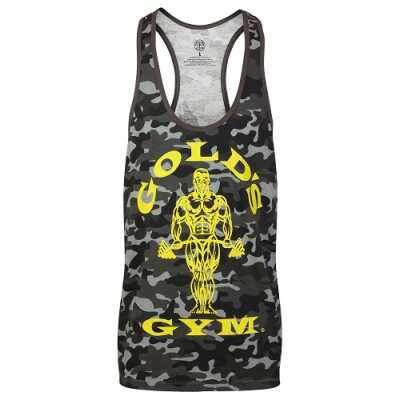Gold´s Gym GGVST051 Muscle Joe Premium Tank Camo - black XXL