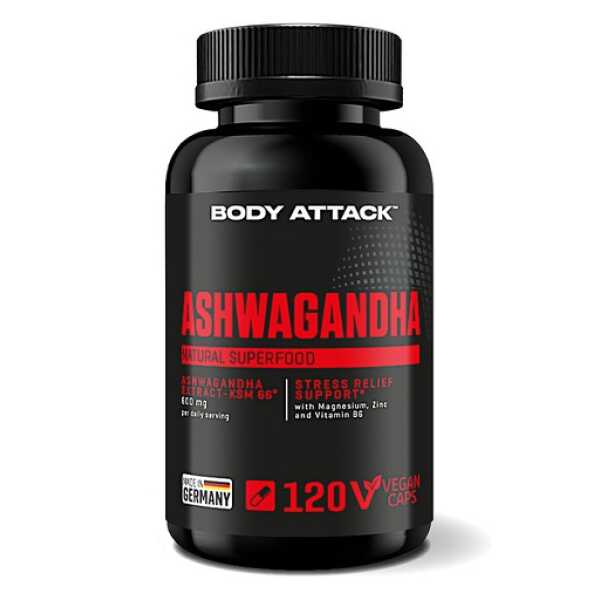 Body Attack Ashwagandha 120 Kapseln