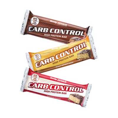Body Attack Carb Control - Proteinriegel 100g (15 Riegel) Crunchy Chocolate