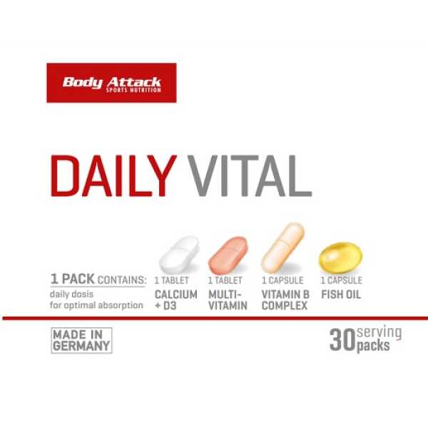 Body Attack Daily Vital 30 Packs