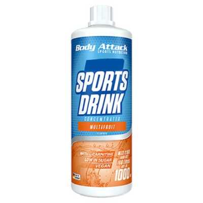 Body Attack Sports Drink Zero 1000 ml Blaubeere
