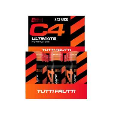 Cellucor C4 Ultimate Pre-Workout Shot 12x60ml Tutti Frutti