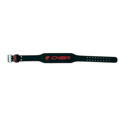 Chiba - 40810 - Ledergürtel schwarz/rot XL