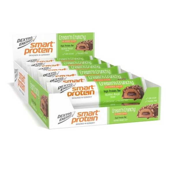 Dextro Energy Smart Protein Cream'n Crunchy Bar 12 x 45g