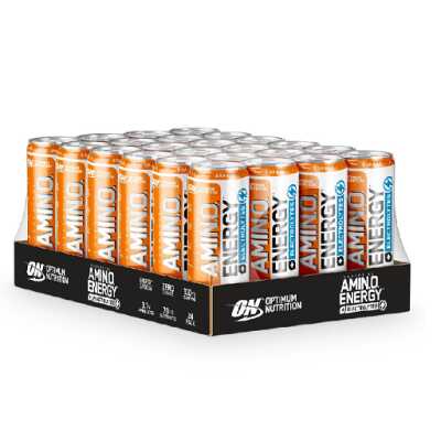 Optimum Nutrition Amino Energy + Electrolytes RTD, 24 x 250 ml Orange