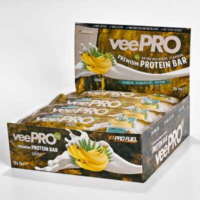 ProFuel veePRO CRISP Protein Riegel 12er Pack Chocolate Hazelnut