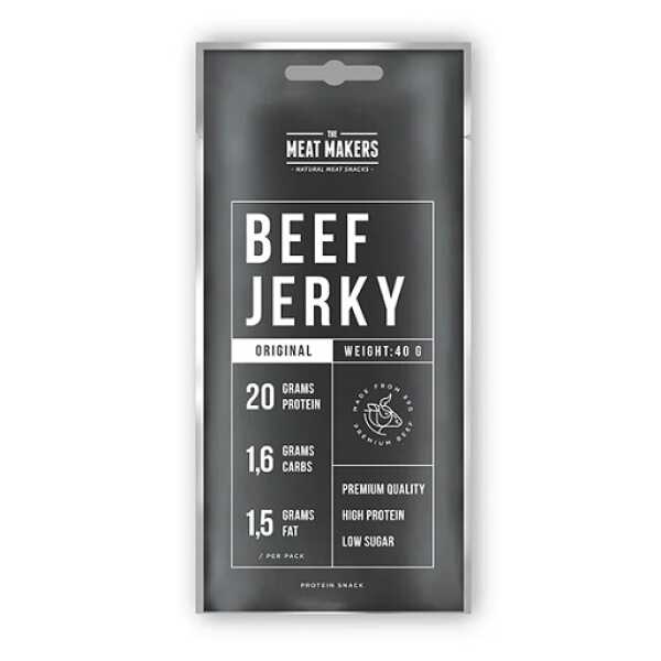 The Meat Makers Beef Jerky Sports Beef 12x40g
