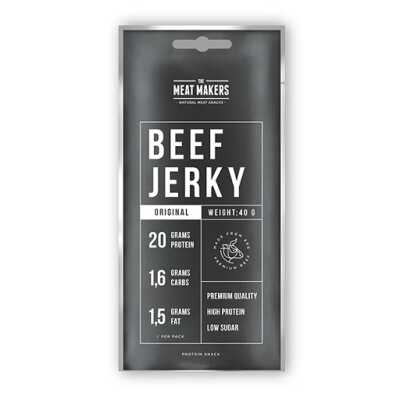 The Meat Makers Beef Jerky Sports Beef 12x40g Original