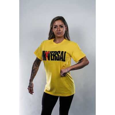 Universal Animal T-Shirt Logo Yellow '77 L